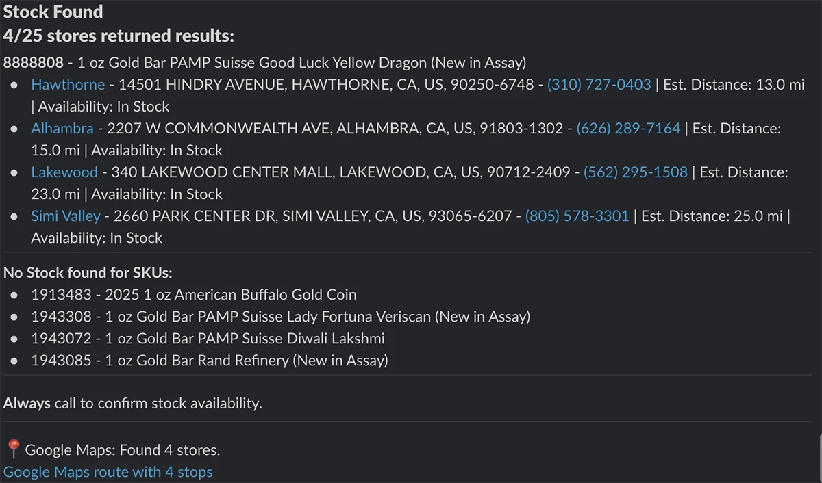 Instore Restock Results